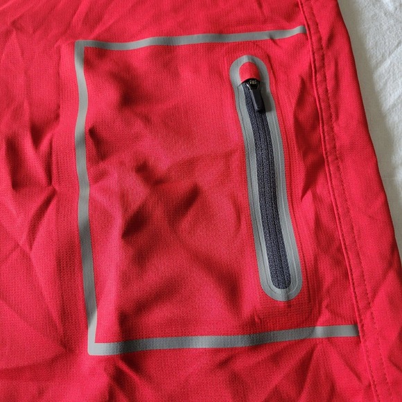 Mack Weldon Shorts 41/42 Mens Red Hybrid Board Golf Zip Pocket Stretch - Picture 2 of 10